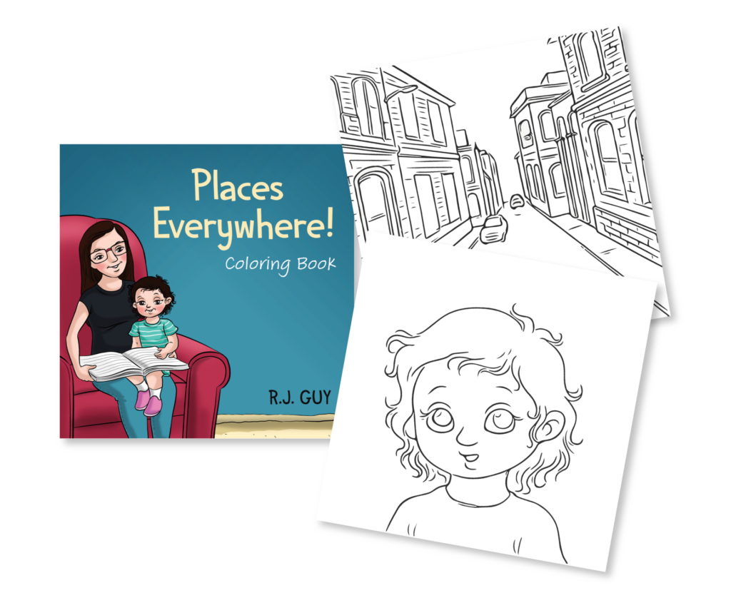 Get your free Places Everywhere Coloring Book R.J. Guy